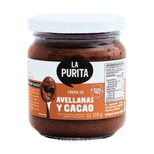 CREMA DE AVELLANA Y CACAO X 170GR LA PURITA