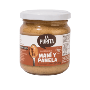 MANTEQUILLA DE MANI Y PANELA X 170GR LA PURITA