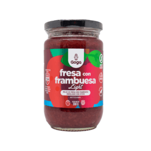 MERMELADA FRESA CON FRAMBUESA Y STEVIA X 300GR GOGA