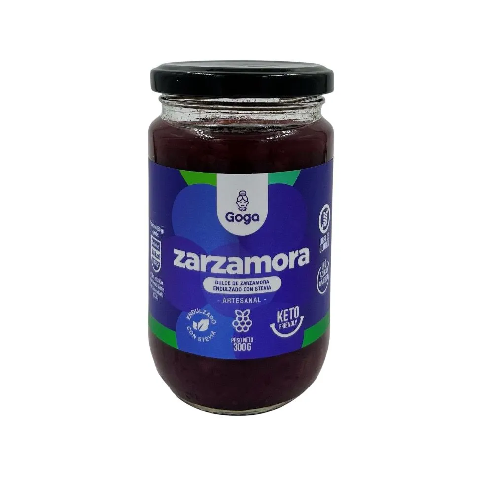 MERMELADA DE ZARZAMORA CON STEVIA X 300GR GOGA