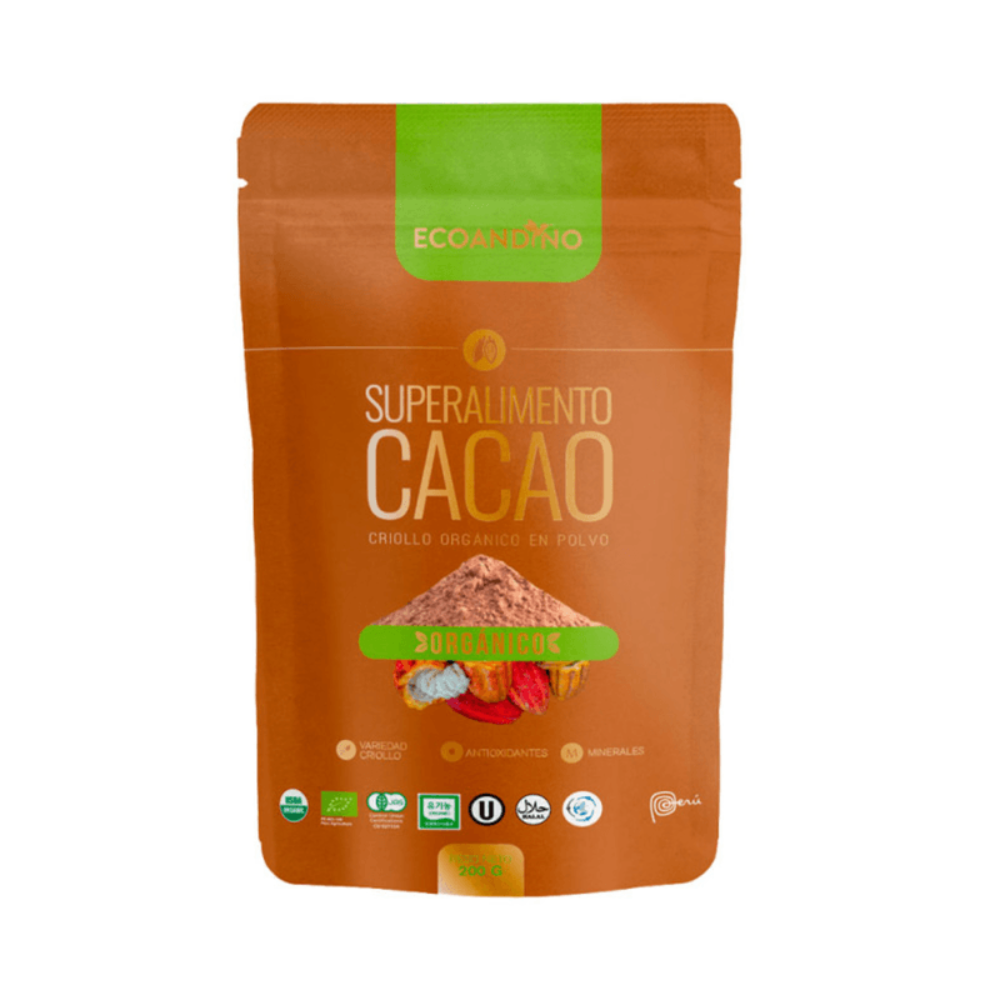CACAO ORGANICO EN POLVO X 200GR ECOANDINO