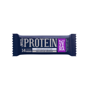 BARRA ENERGETICA CHOCOLATE BITTER VEGANA SIN AZUCAR WILD PROTEIN X 45GR