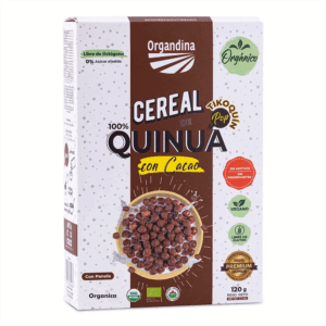 CEREAL POPS QUINUA Y CACAO X 120GR ORGANDINA