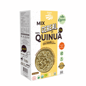 MIX CEREAL QUINUA VAINILLA Y CACAO X 120GR ORGANDINA