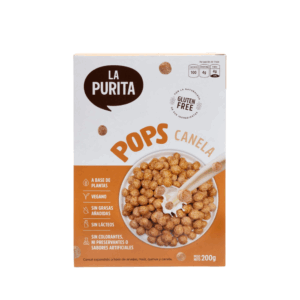 CEREAL POPS MAIZ CANELA X 200GR LA PURITA