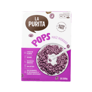 CEREAL POPS MAIZ MORADO X 200GR LA PURITA
