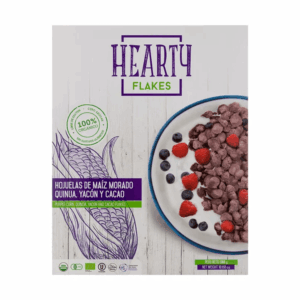 HEARTY FLAKES (MAIZ MORADO/ QUINUA/ YACON Y CACAO) X 300GR ECOANDINO