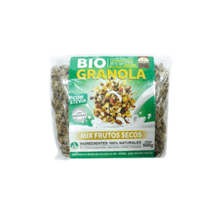 GRANOLA MIX DE FRUTOS SECOS CON STEVIA X 500GR BIOPAN