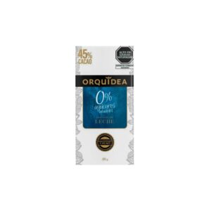 CHOCOLATE CON LECHE 45% CACAO SIN AZUCAR X 45GR ORQUIDEA