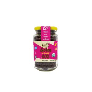 CHISPAS DE CHOCOLATE 80% CACAO VIDRIO 250G  CALYPSO