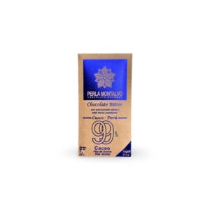 CHOCOLATE  FINO BITTER 99% CACAO ENDULSADO CON STEVIA X 70 GR PERLA MONTALVO