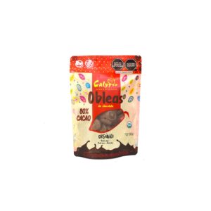 OBLEAS DE CHOCOLATES 80% DE CACAO DOYPACK 150GR CALYPSO