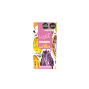 CHOCOLATE BITTER 72% CACAO CON NIBS Y SAL DE MARAS CALYPSO