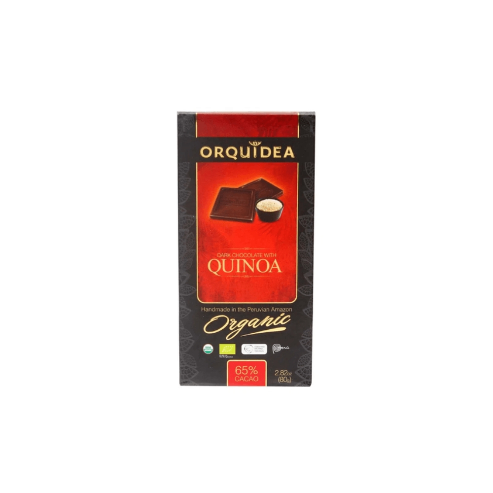 CHOCOLATE ORGANICO DE QUINUA 65% CACAO X 45GR ORQUIDEA