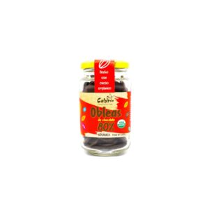 OBLEAS DE CHOCOLATES 80% DE CACAO VIDRIO 200GR CALYPSO