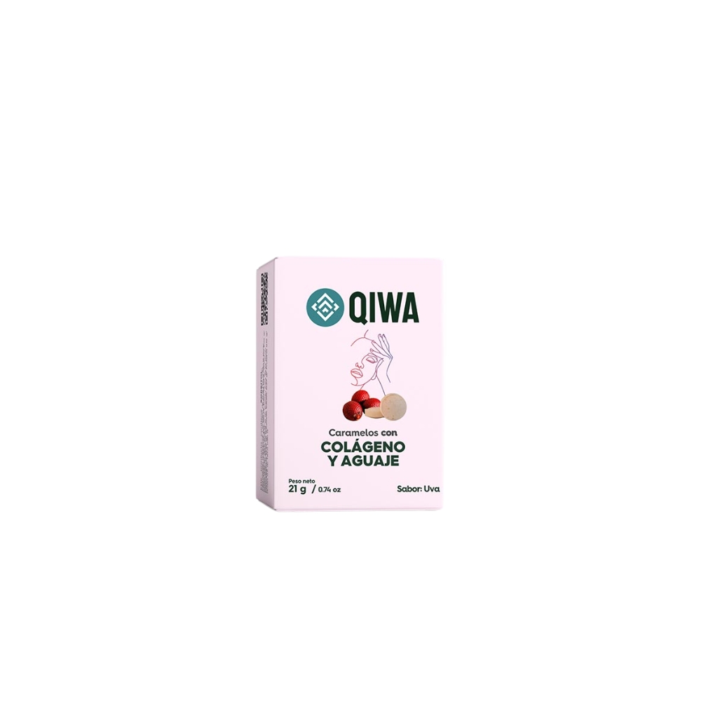 CARAMELO DE COLAGENO CON AGUAJE 21 GR QIWA