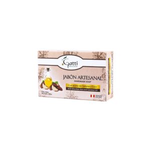 JABON ARTESANAL ACEITE DE CASTAÑA Y COCO OLOR FRESA X 150 GR GATTI