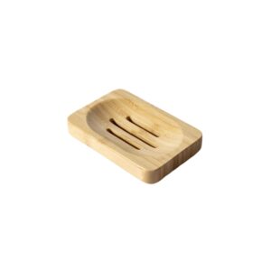 JABONERA CUADRADA DE BAMBU UNIDAD