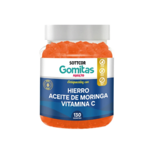 GOMITAS SOTTCOR HIERRO, ACEITE DE MORINGA Y VITAMINA C X 130 GOMITAS ADULTOS