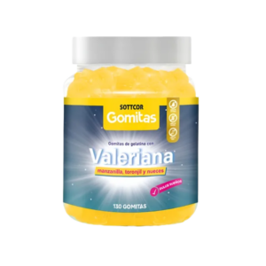 GOMITAS SOTTCOR VALERIANA MANZANILLA, TORONJIL Y NUECES X 130 GOMITAS ADULTOS