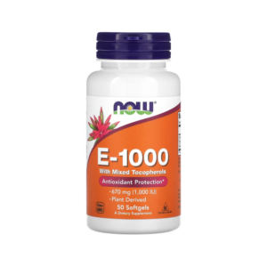 E-1000 WITH MIXED TOCOPHEROLS ANTIOXIDANT PROTECTION X 50 SOFTGELS NOW