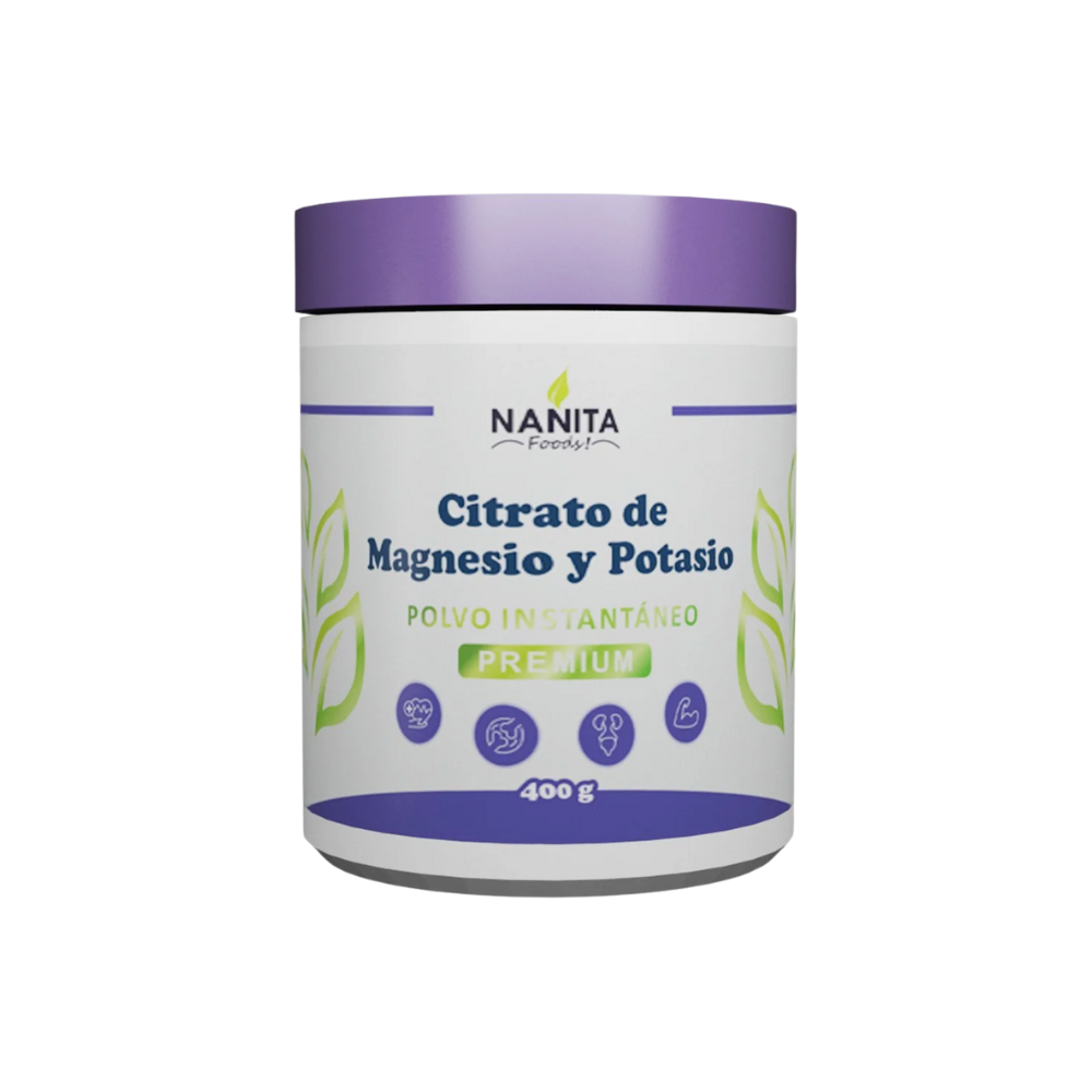 CITRATO DE MAGNESIO Y POTASIO PREMIUM 400GR NANITA FOODS