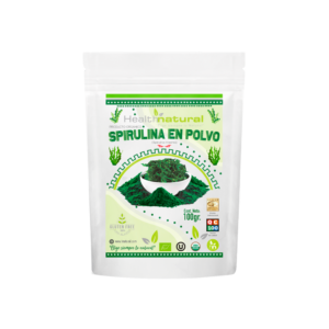 SPIRULINA ORGANICA EN POLVO X 100GR HEALTH NATURAL